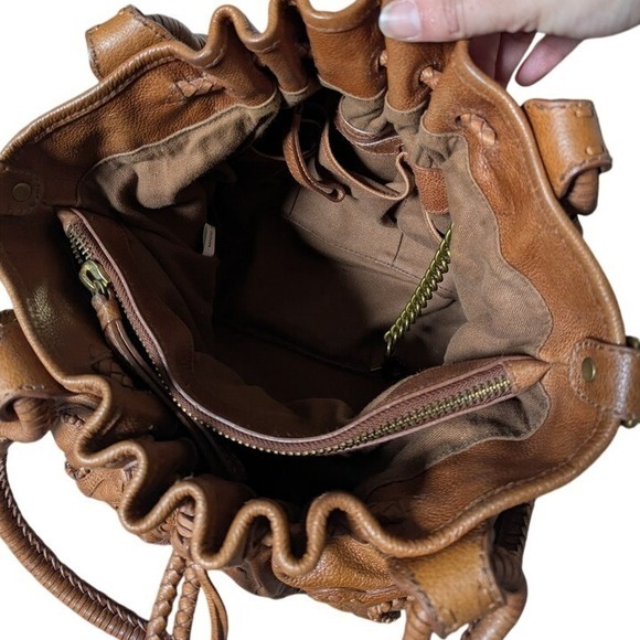 RARE Vintage Lockheart shoulder bag handtooled leather floral‎ paisley 90s y2k - Picture 11 of 13